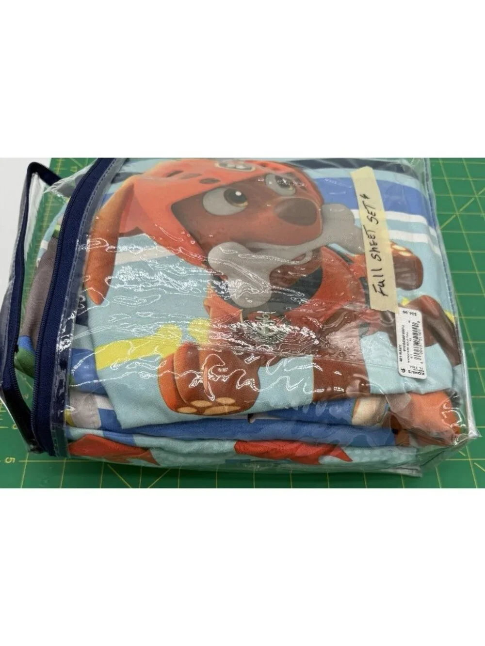Paw Patrol Full Sheet Set 4 Piece Fitted & Flat Sheet 2 Pillowcases Excellent